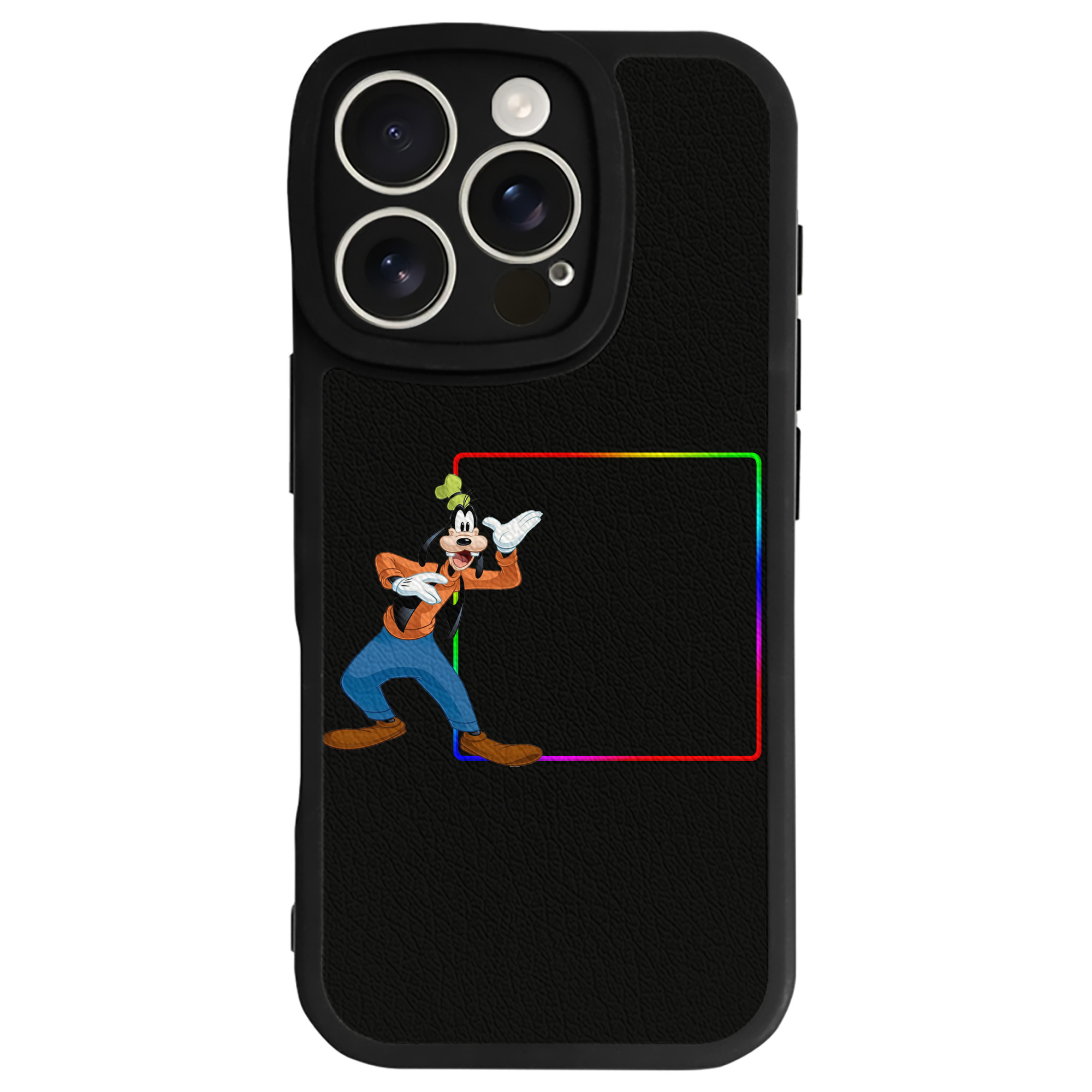 （画像用） ミッキーマウス Mickey Mouse 【iPhone 16シリーズ対応】シリコンスマホケース（レザー調） 材質：シリコン